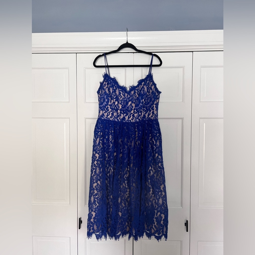 Eliza J lace midi dress